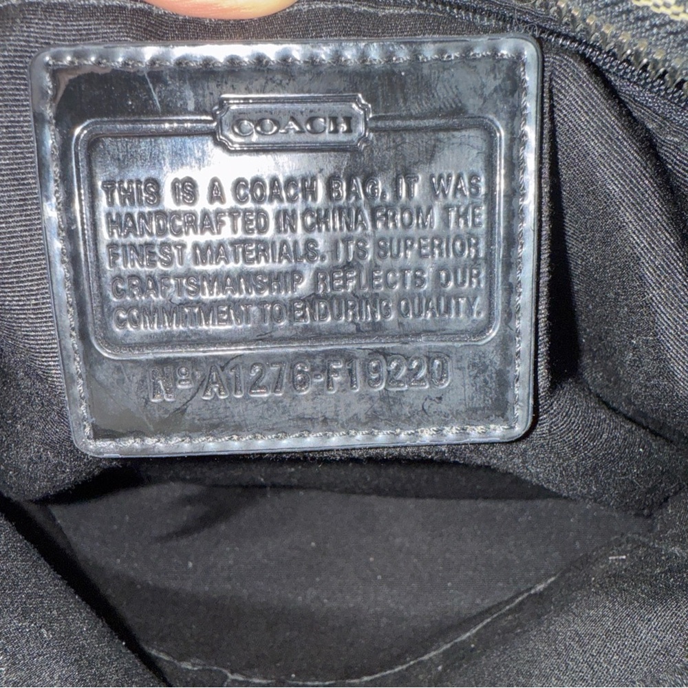 COACH CROSSBODY PURSE  Signature Stripe‎ No. A1276-F19220 - Picture 11 of 14